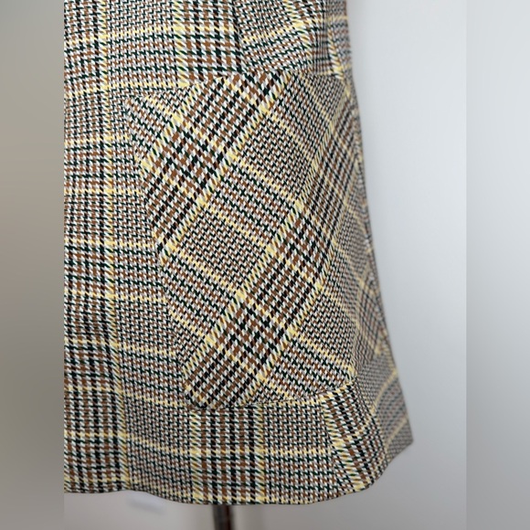 CAbi Pastime Blazer Jacket Multicolor Plaid Stretchy Rayon Blend Women's Size 0 - Picture 7 of 16